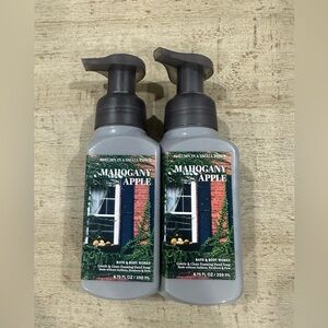 2 Bath & Body Works MAHOGANY APPLE Gentle Foaming Hand Soap 8.75oz NEW